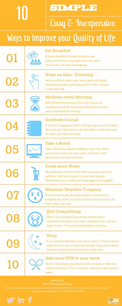 10 things to improve your qaulity of life